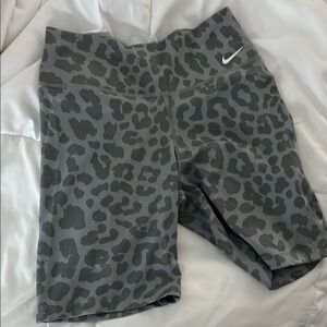 Nike Gray Leopard Pattern Shorts